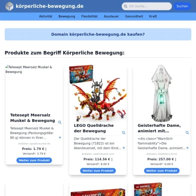 Screenshot körperliche-bewegung.de