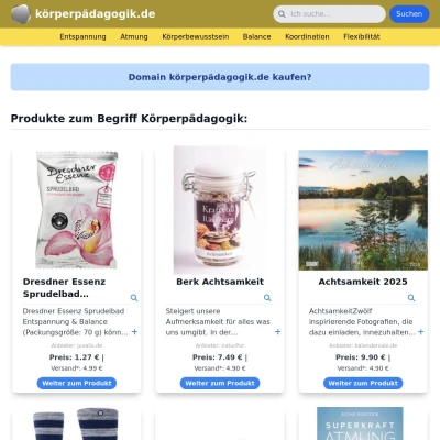 Screenshot körperpädagogik.de