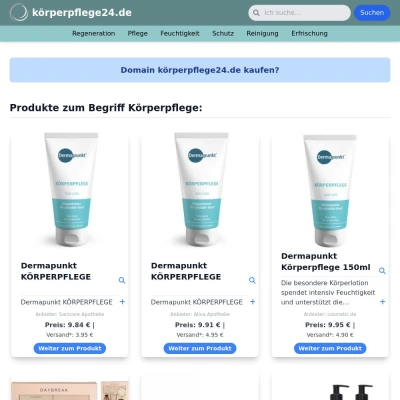 Screenshot körperpflege24.de