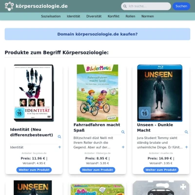 Screenshot körpersoziologie.de