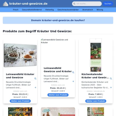 Screenshot kräuter-und-gewürze.de