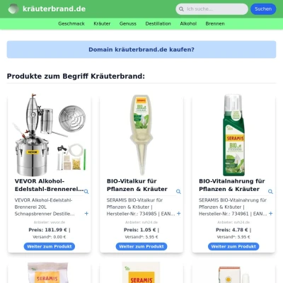 Screenshot kräuterbrand.de