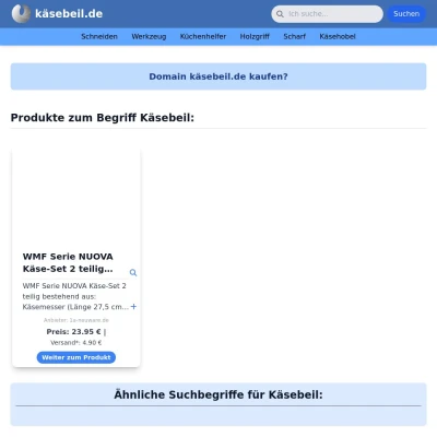 Screenshot käsebeil.de