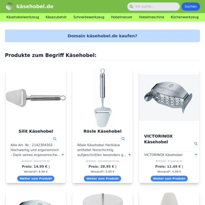 Screenshot käsehobel.de