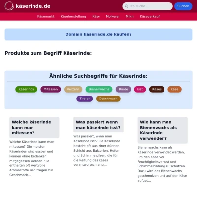 Screenshot käserinde.de
