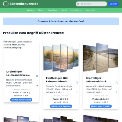 Screenshot küstenkreuzer.de