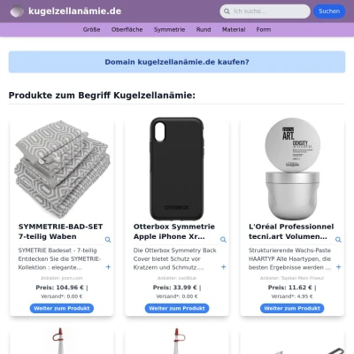 Screenshot kugelzellanämie.de