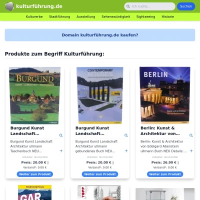 Screenshot kulturführung.de