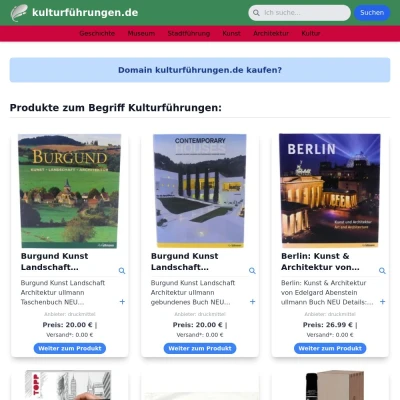 Screenshot kulturführungen.de