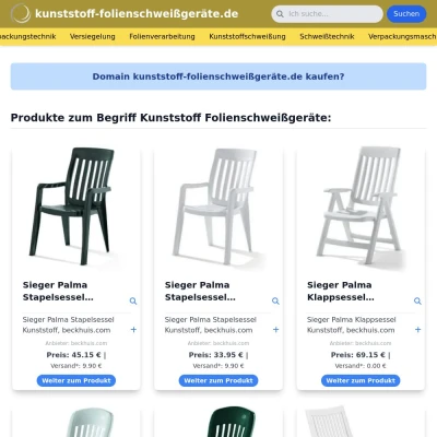 Screenshot kunststoff-folienschweißgeräte.de