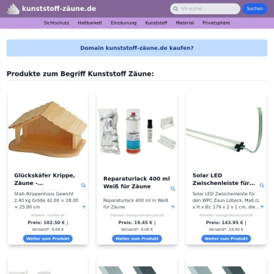 Screenshot kunststoff-zäune.de