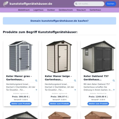 Screenshot kunststoffgerätehäuser.de