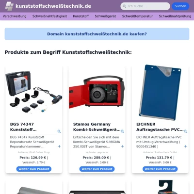 Screenshot kunststoffschweißtechnik.de