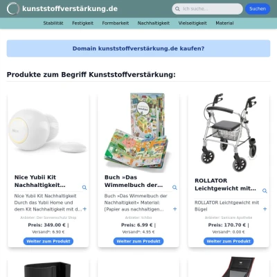 Screenshot kunststoffverstärkung.de