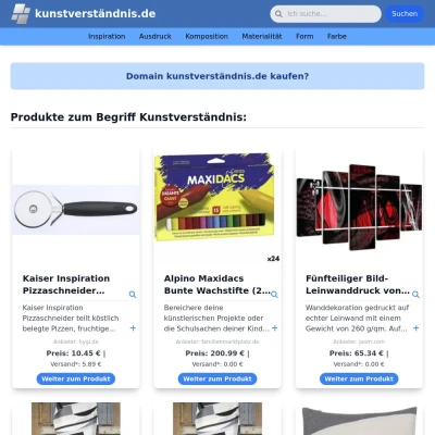 Screenshot kunstverständnis.de