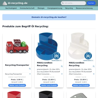Screenshot öl-recycling.de