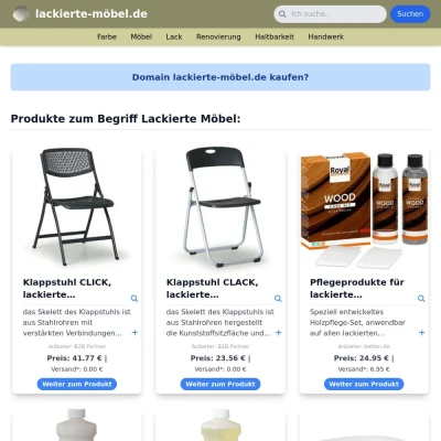 Screenshot lackierte-möbel.de