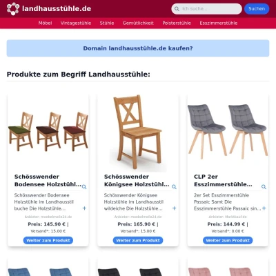 Screenshot landhausstühle.de