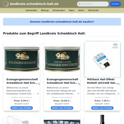 Screenshot landkreis-schwäbisch-hall.de