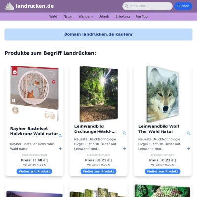 Screenshot landrücken.de