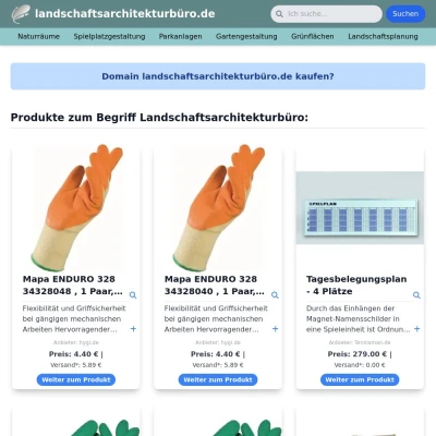 Screenshot landschaftsarchitekturbüro.de