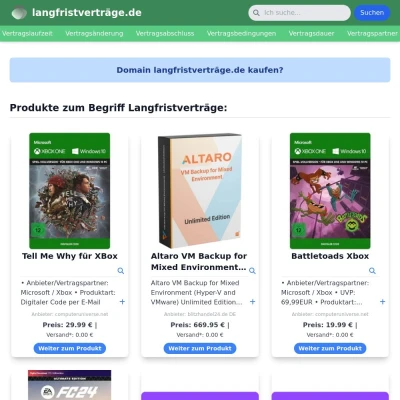 Screenshot langfristverträge.de