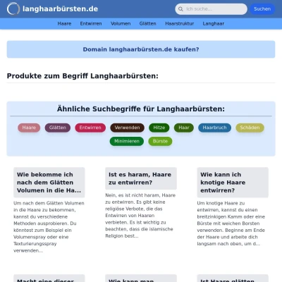 Screenshot langhaarbürsten.de