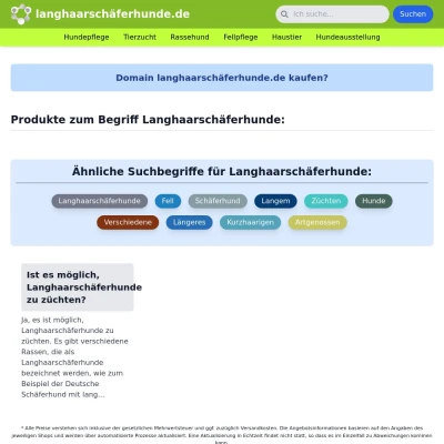 Screenshot langhaarschäferhunde.de