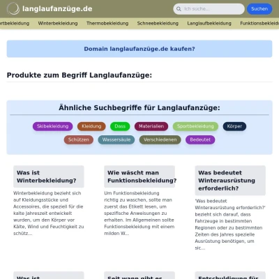 Screenshot langlaufanzüge.de