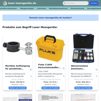 Screenshot laser-messgeräte.de