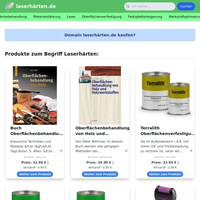 Screenshot laserhärten.de