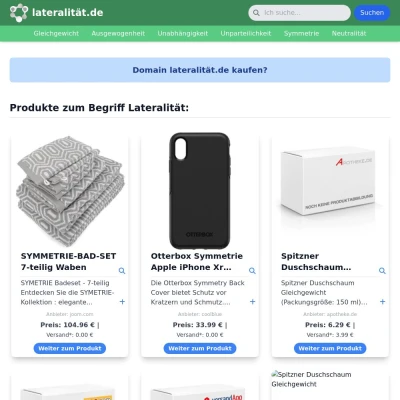 Screenshot lateralität.de