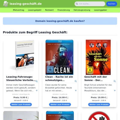 Screenshot leasing-geschäft.de