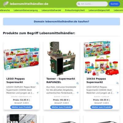 Screenshot lebensmittelhändler.de