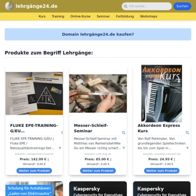 Screenshot lehrgänge24.de