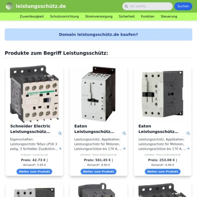 Screenshot leistungsschütz.de
