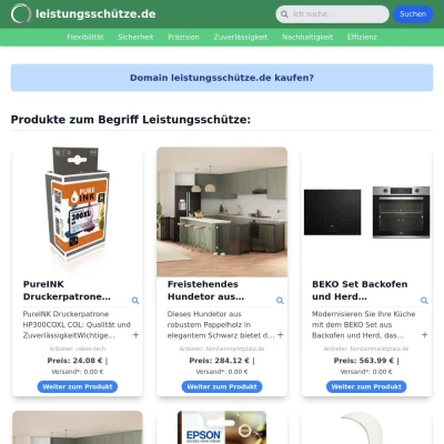 Screenshot leistungsschütze.de