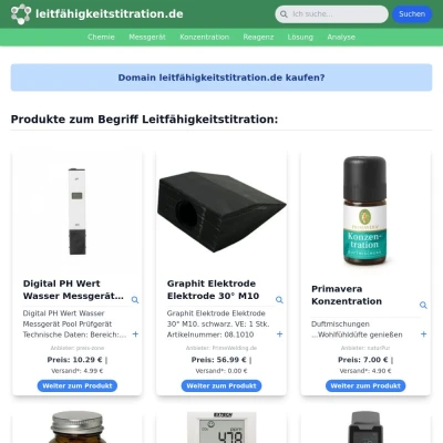 Screenshot leitfähigkeitstitration.de