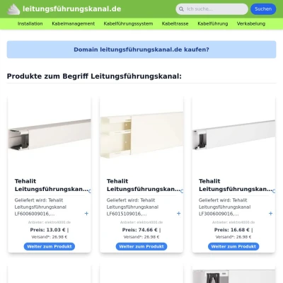 Screenshot leitungsführungskanal.de