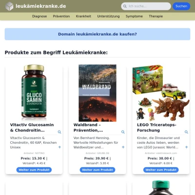 Screenshot leukämiekranke.de