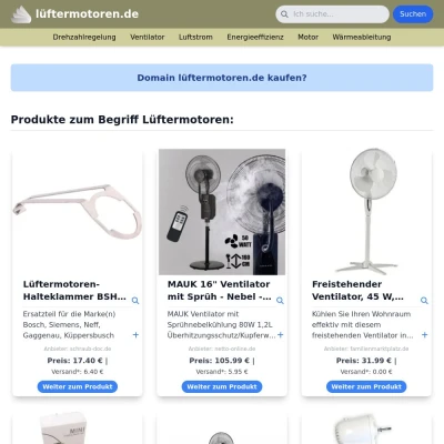 Screenshot lüftermotoren.de