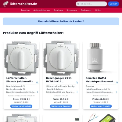 Screenshot lüfterschalter.de