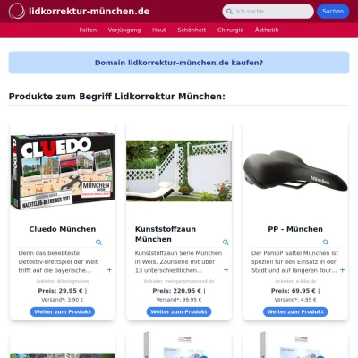 Screenshot lidkorrektur-münchen.de