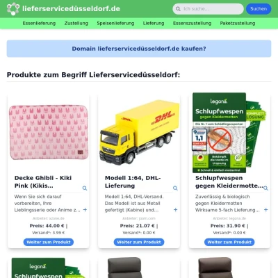 Screenshot lieferservicedüsseldorf.de