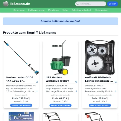 Screenshot ließmann.de