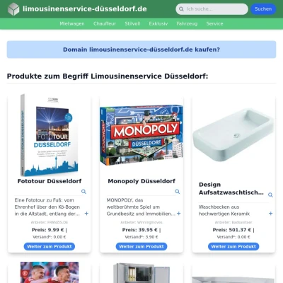 Screenshot limousinenservice-düsseldorf.de