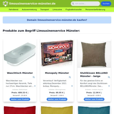Screenshot limousinenservice-münster.de
