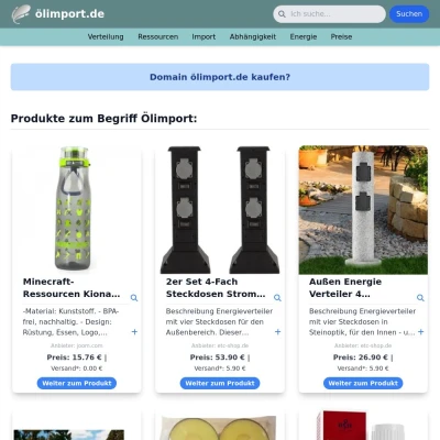 Screenshot ölimport.de