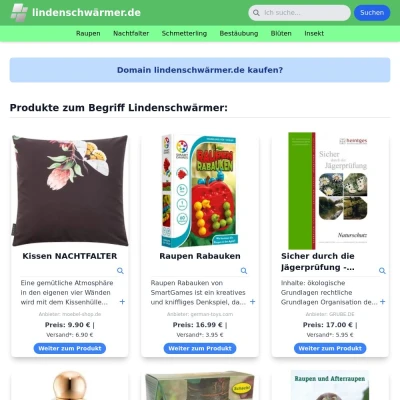 Screenshot lindenschwärmer.de