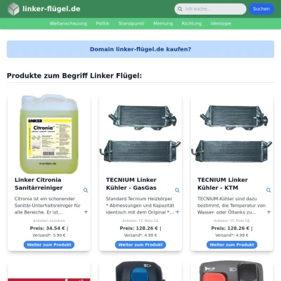 Screenshot linker-flügel.de